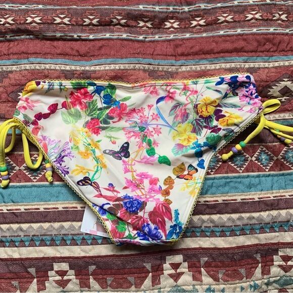NWT Floral Bikini Bottom size Medium - Picture 5 of 7